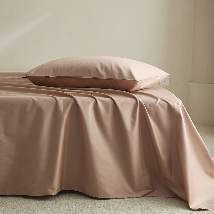 91家纺网 家纺一手货源 找家纺 棉眠 2025新款长绒棉纯色单品系列-单床单 黎沙棕