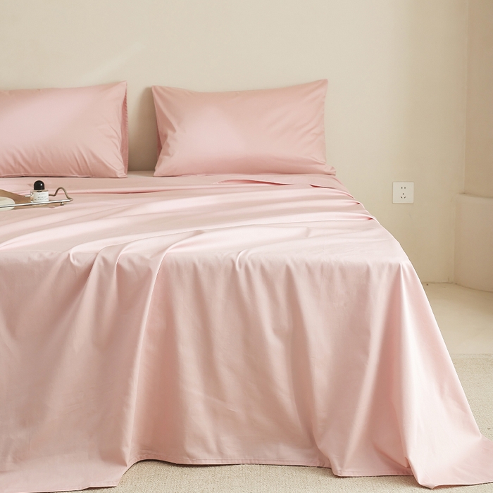 91家纺网 家纺一手货源 找家纺 棉眠 2025新款长绒棉纯色单品系列-单床单 浅玉