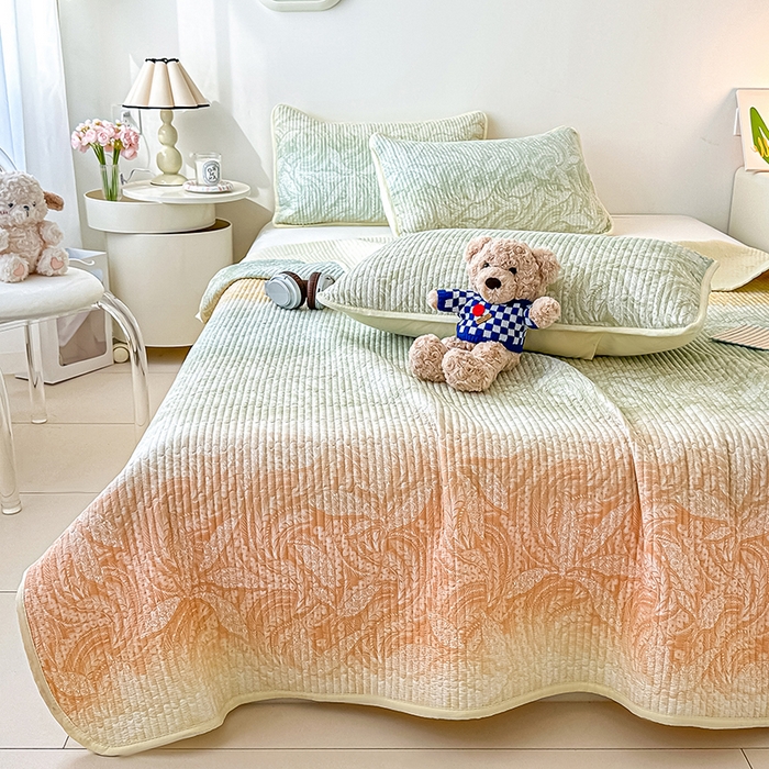 91家纺网 家纺一手货源 找家纺 恒尚居 2025新款双层纱小云棉床盖单床盖床盖单件 奇幻梦境--凤舞临沸