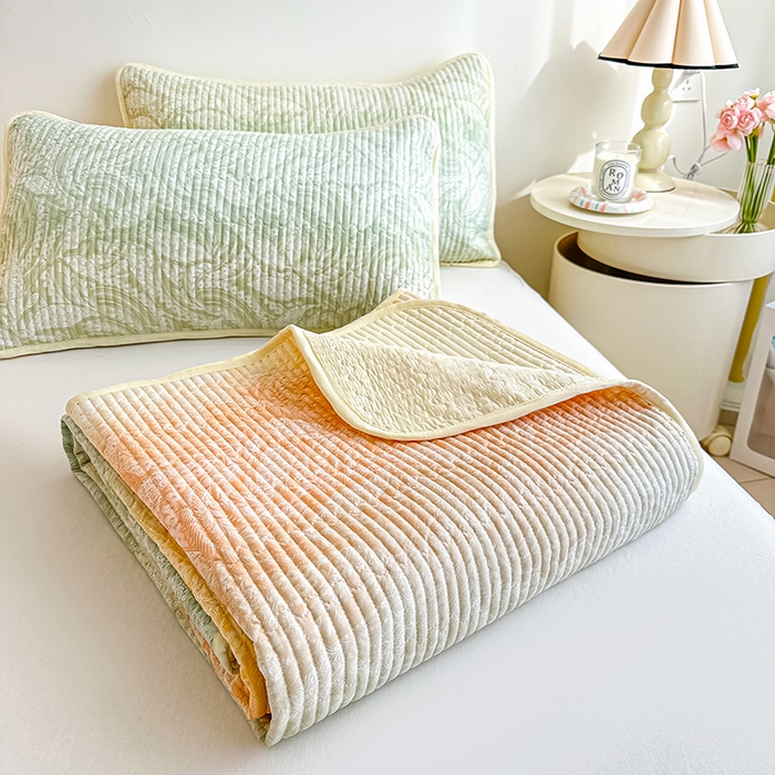 91家纺网 家纺一手货源 找家纺 恒尚居 2025新款双层纱小云棉床盖单床盖床盖单件 奇幻梦境--凤舞临沸