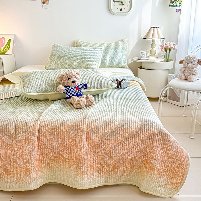 91家纺网 家纺一手货源 找家纺 恒尚居 2025新款双层纱小云棉床盖单床盖床盖单件 奇幻梦境--凤舞临沸