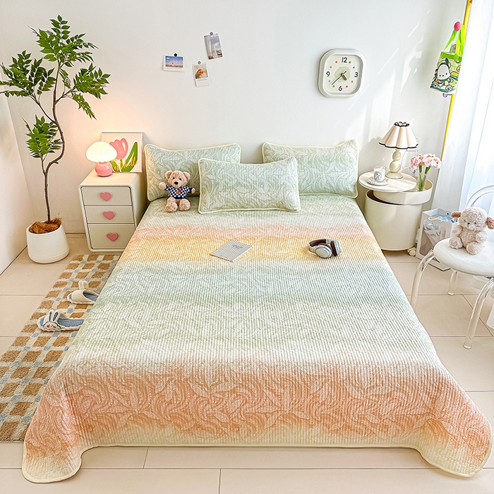 91家纺网 家纺一手货源 找家纺 恒尚居 2025新款双层纱小云棉床盖单床盖床盖单件 奇幻梦境--凤舞临沸