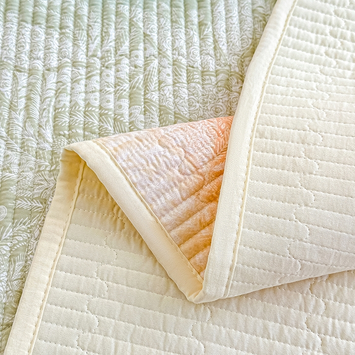 91家纺网 家纺一手货源 找家纺 恒尚居 2025新款双层纱小云棉床盖单床盖床盖单件 奇幻梦境--凤舞临沸