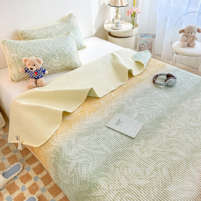 91家纺网 家纺一手货源 找家纺 恒尚居 2025新款双层纱小云棉床盖单床盖床盖单件 奇幻梦境--凤舞临沸