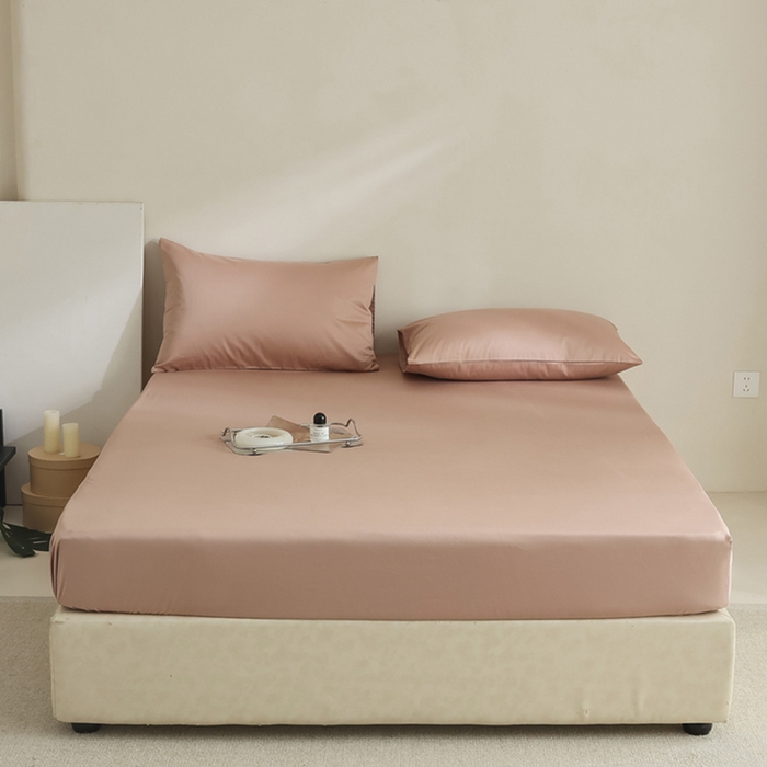 91家纺网 家纺一手货源 找家纺 （总）棉眠 2025新款长绒棉纯色单品系列-单床笠