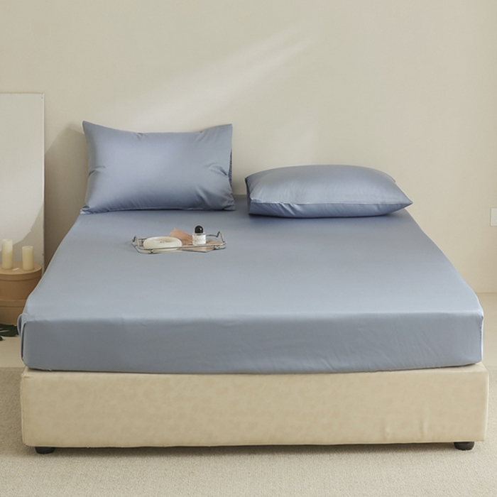 91家纺网 家纺一手货源 找家纺 （总）棉眠 2025新款长绒棉纯色单品系列-单床笠