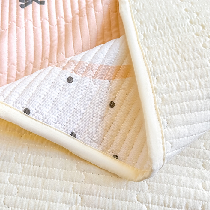 91家纺网 家纺一手货源 找家纺 橘夏家纺 2025新款双层纱小云棉床盖单床盖床盖单件 莓蝶之恋--玉蝶引力