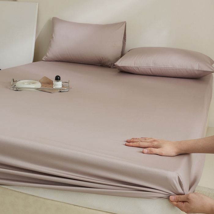 91家纺网 家纺一手货源 找家纺 （总）棉眠 2025新款长绒棉纯色单品系列-单床笠