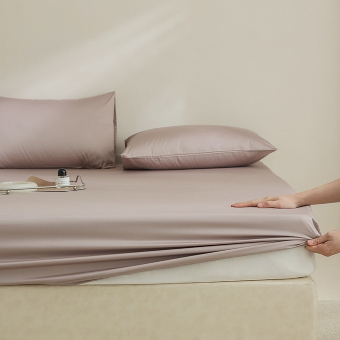 91家纺网 家纺一手货源 找家纺 （总）棉眠 2025新款长绒棉纯色单品系列-单床笠