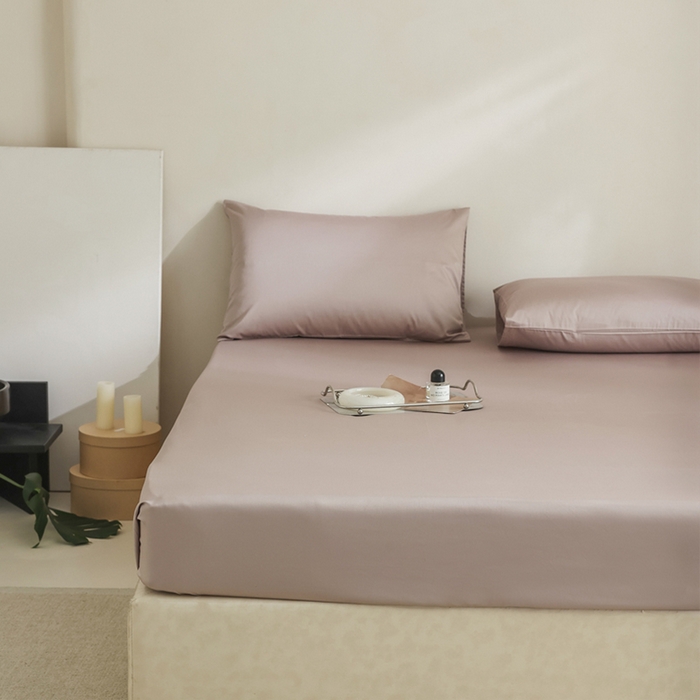 91家纺网 家纺一手货源 找家纺 （总）棉眠 2025新款长绒棉纯色单品系列-单床笠