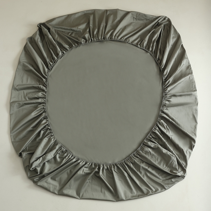 91家纺网 家纺一手货源 找家纺 棉眠 2025新款长绒棉纯色单品系列-单床笠 海藻绿