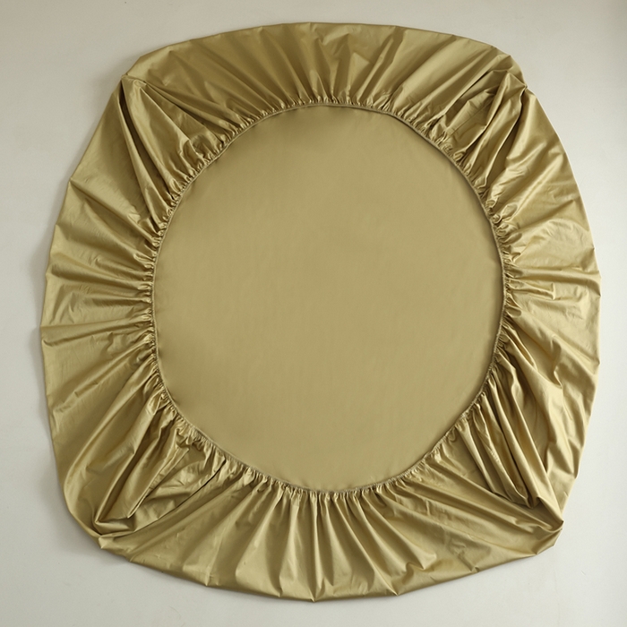 91家纺网 家纺一手货源 找家纺 棉眠 2025新款长绒棉纯色单品系列-单床笠 芥末黄