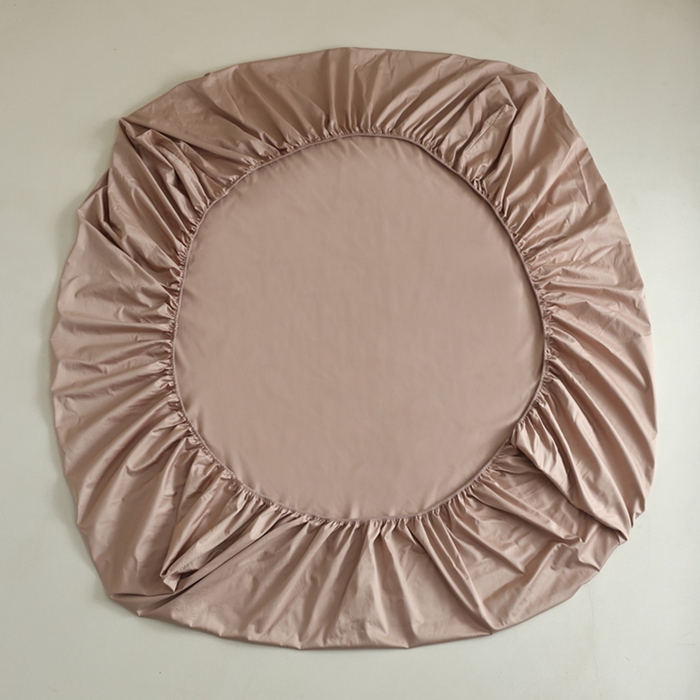 91家纺网 家纺一手货源 找家纺 棉眠 2025新款长绒棉纯色单品系列-单床笠 黎沙棕