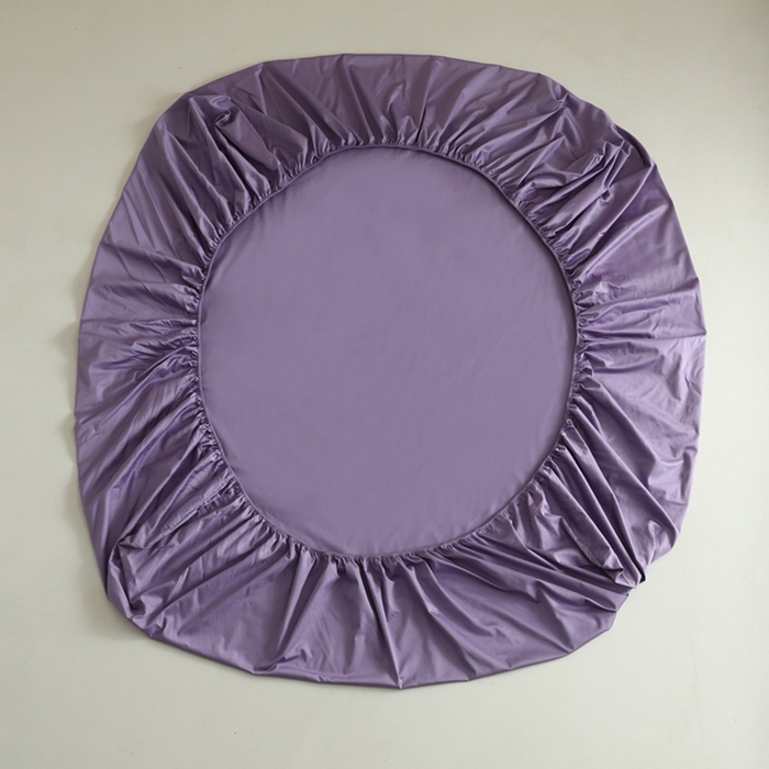 91家纺网 家纺一手货源 找家纺 棉眠 2025新款长绒棉纯色单品系列-单床笠 深紫