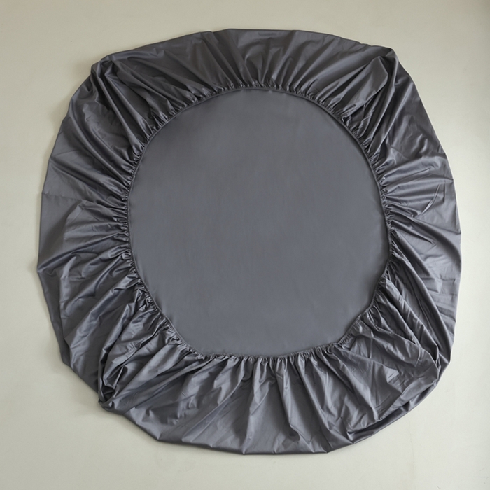 91家纺网 家纺一手货源 找家纺 棉眠 2025新款长绒棉纯色单品系列-单床笠 碳木灰