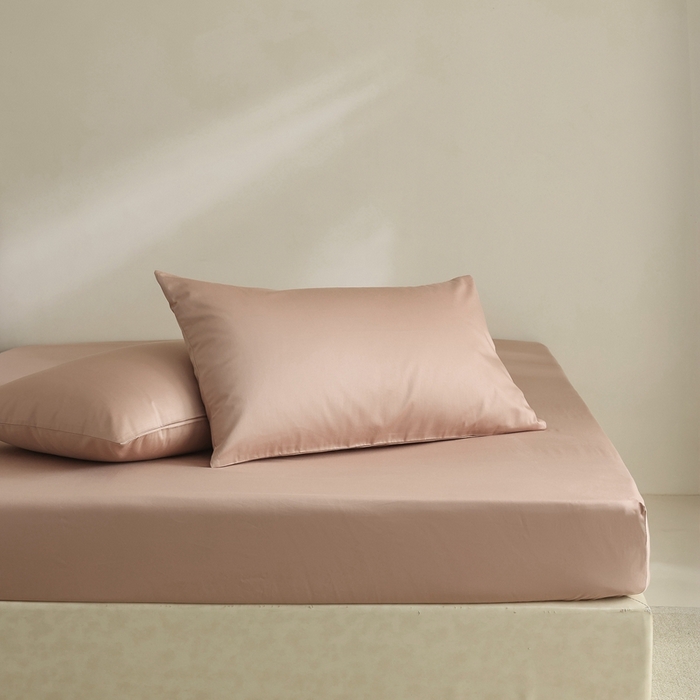 91家纺网 家纺一手货源 找家纺 棉眠 2025新款长绒棉纯色单品系列-单枕套 黎沙棕