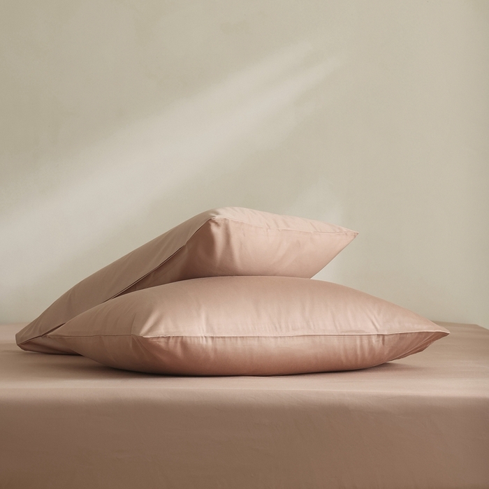 91家纺网 家纺一手货源 找家纺 棉眠 2025新款长绒棉纯色单品系列-单枕套 黎沙棕