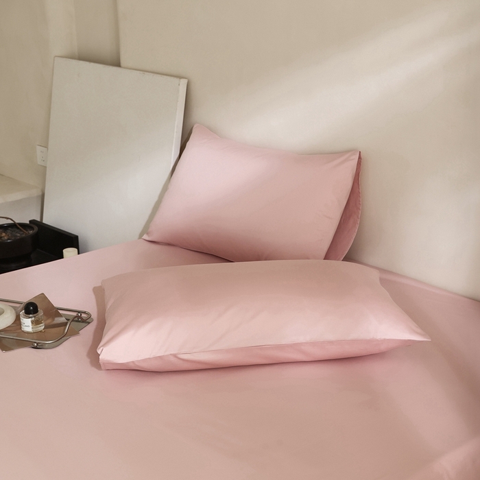 棉眠 2025新款长绒棉纯色单品系列-单枕套 浅玉