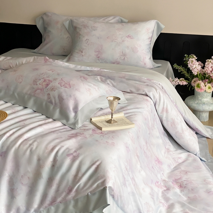 云栖家居 2025天丝棉数码印花四件套 初见-蓝