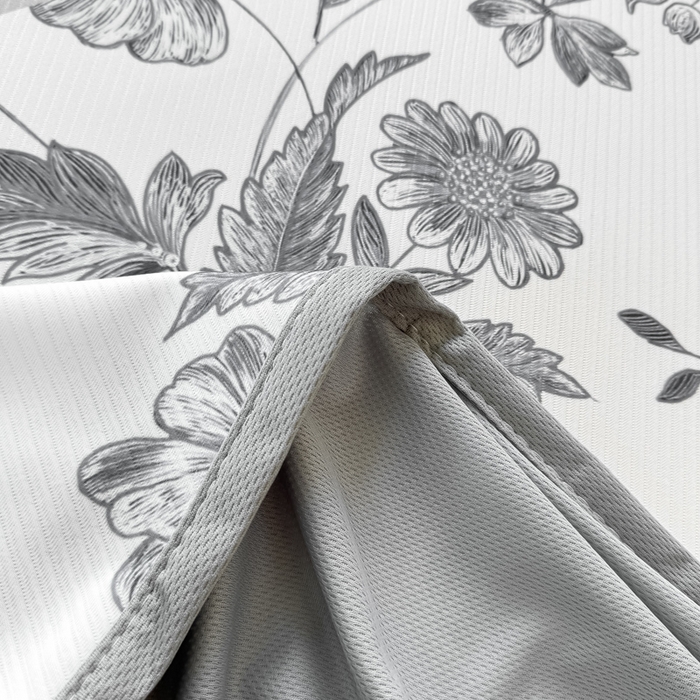 91家纺网 家纺一手货源 找家纺 慕梵家居 2025新款冰豆豆斜纹数码印花床笠款凉席席子三件套 蝶舞-灰