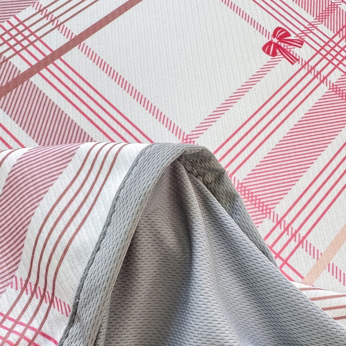 91家纺网 家纺一手货源 找家纺 慕梵家居 2025新款冰豆豆斜纹数码印花床笠款凉席席子三件套 格子熊