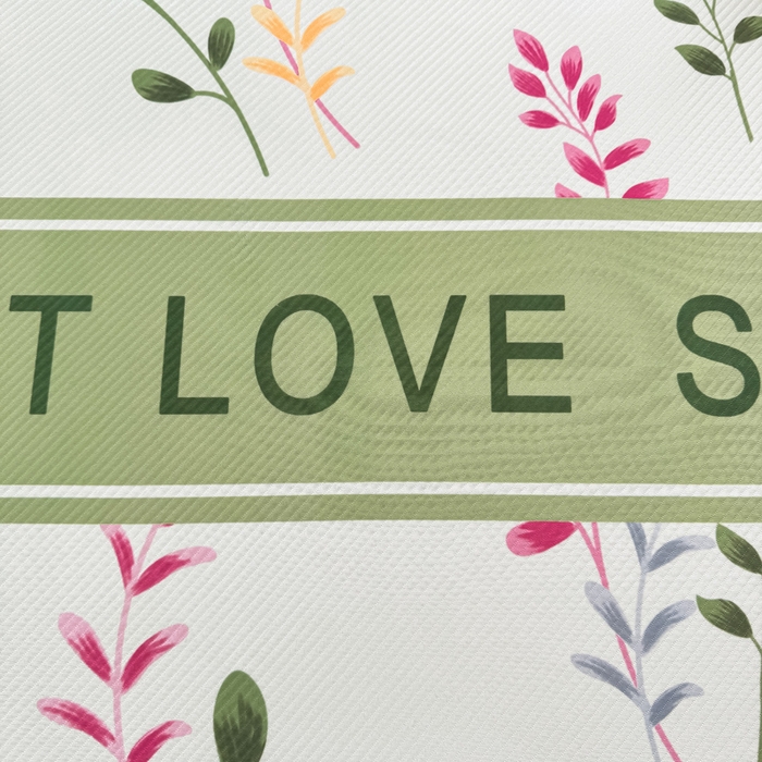 91家纺网 家纺一手货源 找家纺 慕梵家居 2025新款冰豆豆斜纹数码印花床笠款凉席席子三件套 甜蜜的爱