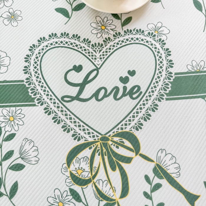 91家纺网 家纺一手货源 找家纺 慕梵家居 2025新款冰豆豆斜纹数码印花床笠款凉席席子三件套 小雏菊-绿