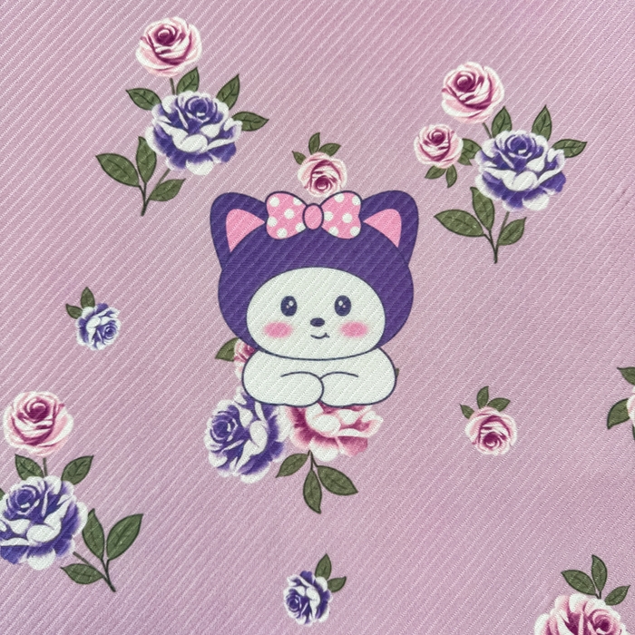 91家纺网 家纺一手货源 找家纺 慕梵家居 2025新款冰豆豆斜纹数码印花床笠款凉席席子三件套 紫洛米