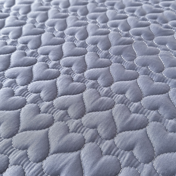 91家纺网 家纺一手货源 找家纺 茗婷家纺 2025新款夹棉防水单床笠供外贸跨境亚马逊 高级灰夹棉