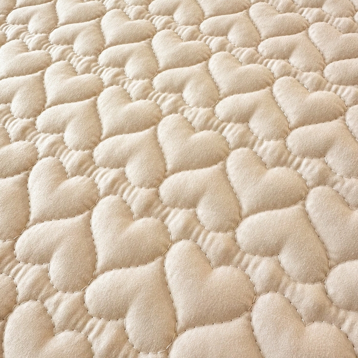 91家纺网 家纺一手货源 找家纺 茗婷家纺 2025新款夹棉防水单床笠供外贸跨境亚马逊 米驼夹棉