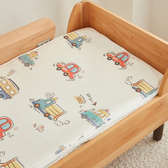 91家纺网 家纺一手货源 找家纺 （总）艾佳宝贝 2025春夏A类多动能儿童双面床垫冰丝凉席