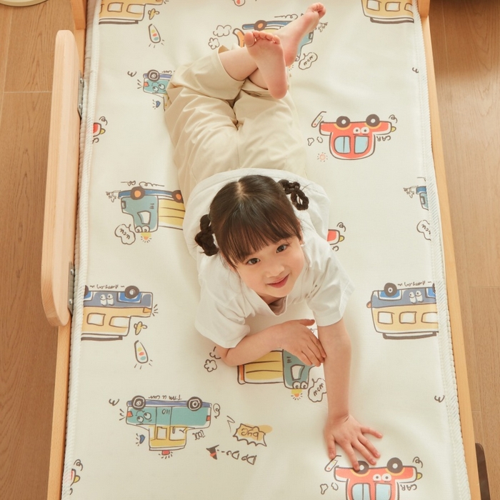 91家纺网 家纺一手货源 找家纺 （总）艾佳宝贝 2025春夏A类多动能儿童双面床垫冰丝凉席