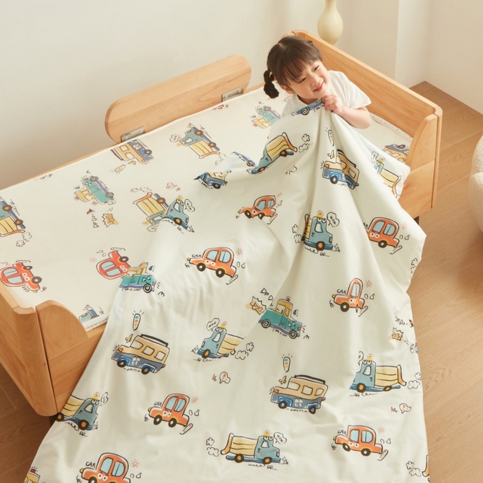 91家纺网 家纺一手货源 找家纺 （总）艾佳宝贝 2025春夏A类多动能儿童双面床垫冰丝凉席