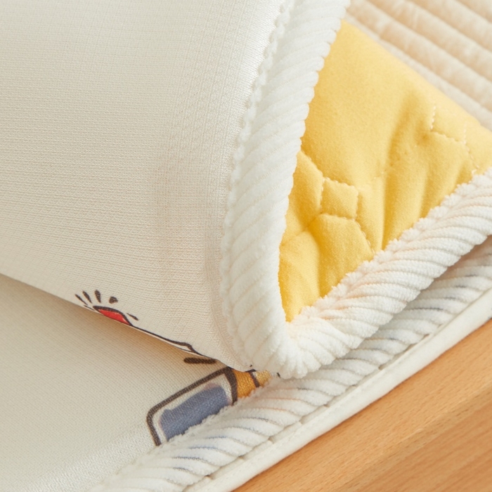 91家纺网 家纺一手货源 找家纺 艾佳宝贝 2025春夏A类多动能儿童双面床垫冰丝凉席 巴士汽车