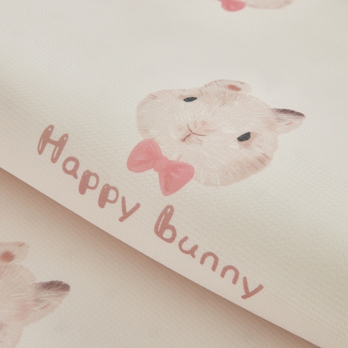 91家纺网 家纺一手货源 找家纺 艾佳宝贝 2025春夏A类多动能儿童双面床垫冰丝凉席 乖萌甜兔