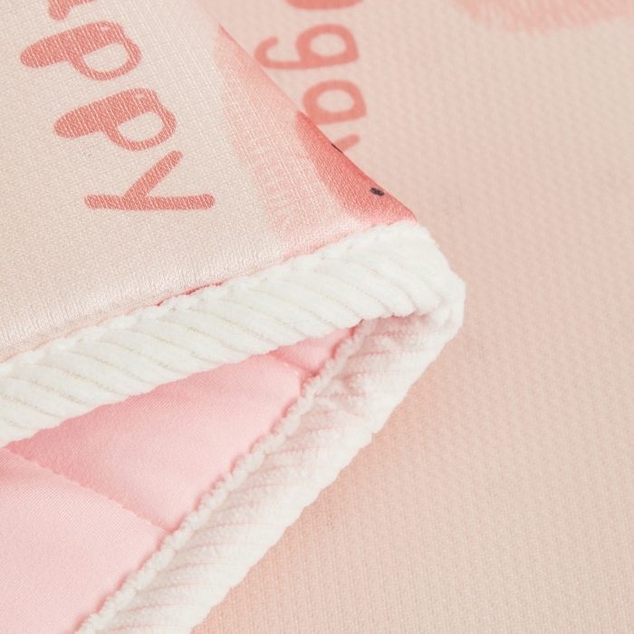 91家纺网 家纺一手货源 找家纺 艾佳宝贝 2025春夏A类多动能儿童双面床垫冰丝凉席 乖巧萌猪