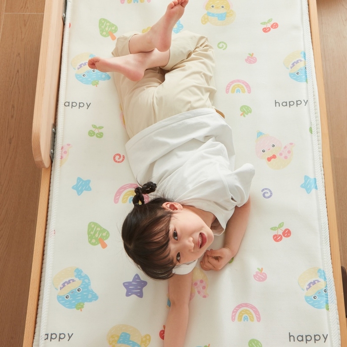 91家纺网 家纺一手货源 找家纺 艾佳宝贝 2025春夏A类多动能儿童双面床垫冰丝凉席 贪吃蛇