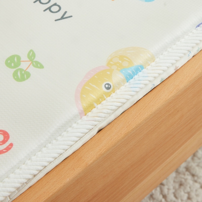 91家纺网 家纺一手货源 找家纺 艾佳宝贝 2025春夏A类多动能儿童双面床垫冰丝凉席 贪吃蛇