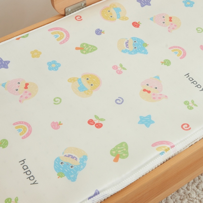 91家纺网 家纺一手货源 找家纺 艾佳宝贝 2025春夏A类多动能儿童双面床垫冰丝凉席 贪吃蛇