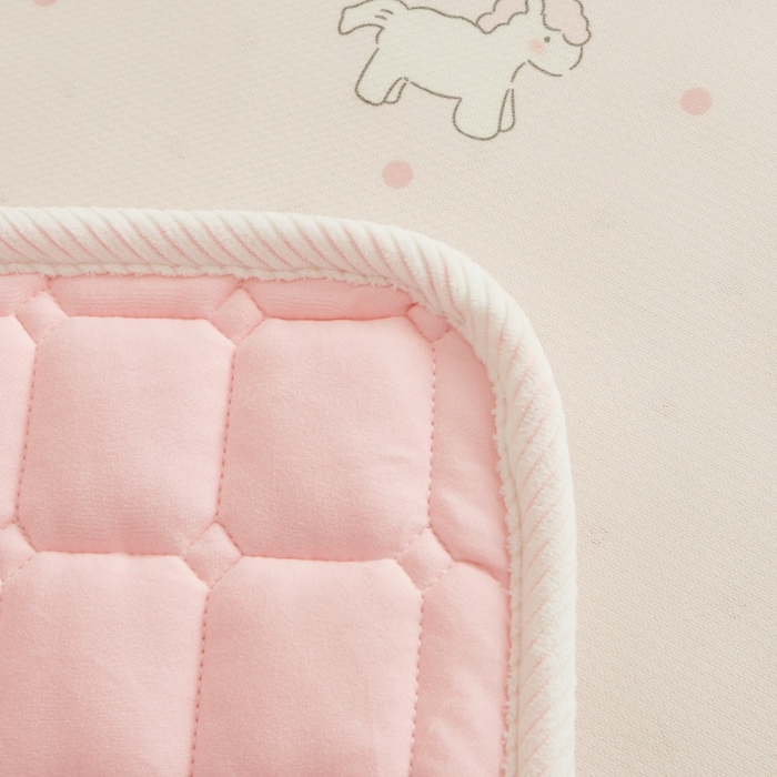 91家纺网 家纺一手货源 找家纺 艾佳宝贝 2025春夏A类多动能儿童双面床垫冰丝凉席 甜甜小公主