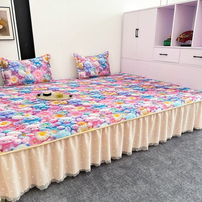 91家纺网 家纺一手货源 找家纺 手艺人家纺 2025新款榻榻米炕盖榻榻米炕垫炕垫5D印花三明治冰丝凉席（5L01-5L18） 5L03