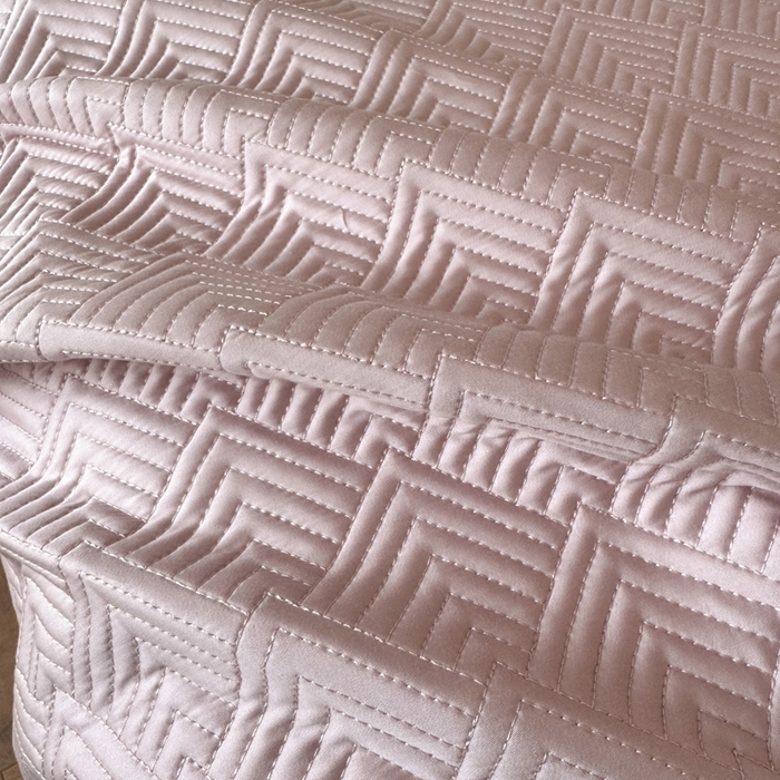 91家纺网 家纺一手货源 找家纺 云雀 2025新款60S兰精天丝床盖(M系列) M床盖-豆沙