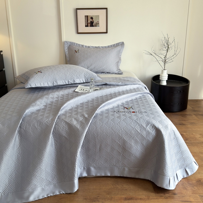 云雀 2025新款60S兰精天丝床盖(M系列) M床盖-浅灰