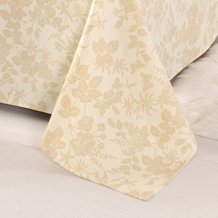 91家纺网 家纺一手货源 找家纺 牵依 2025新款工艺款老粗布床单系列三件套 芳华