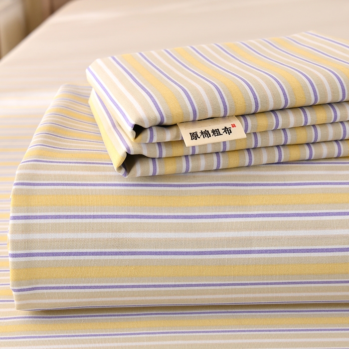 91家纺网 家纺一手货源 找家纺 牵依 2025新款工艺款老粗布床单系列三件套 沐森