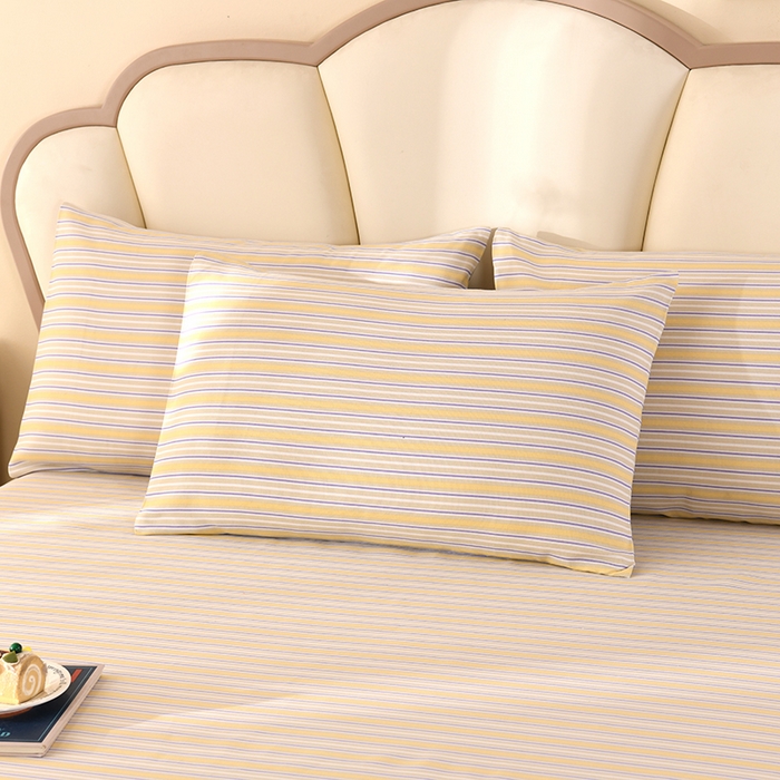 91家纺网 家纺一手货源 找家纺 牵依 2025新款工艺款老粗布床单系列三件套 沐森