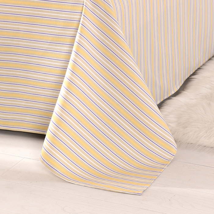 91家纺网 家纺一手货源 找家纺 牵依 2025新款工艺款老粗布床单系列三件套 沐森