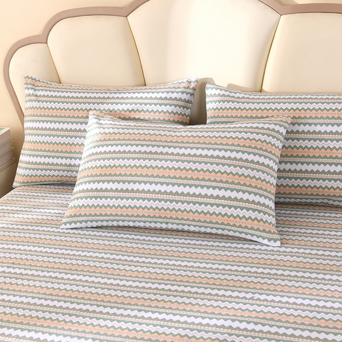 91家纺网 家纺一手货源 找家纺 牵依 2025新款工艺款老粗布床单系列三件套 约定