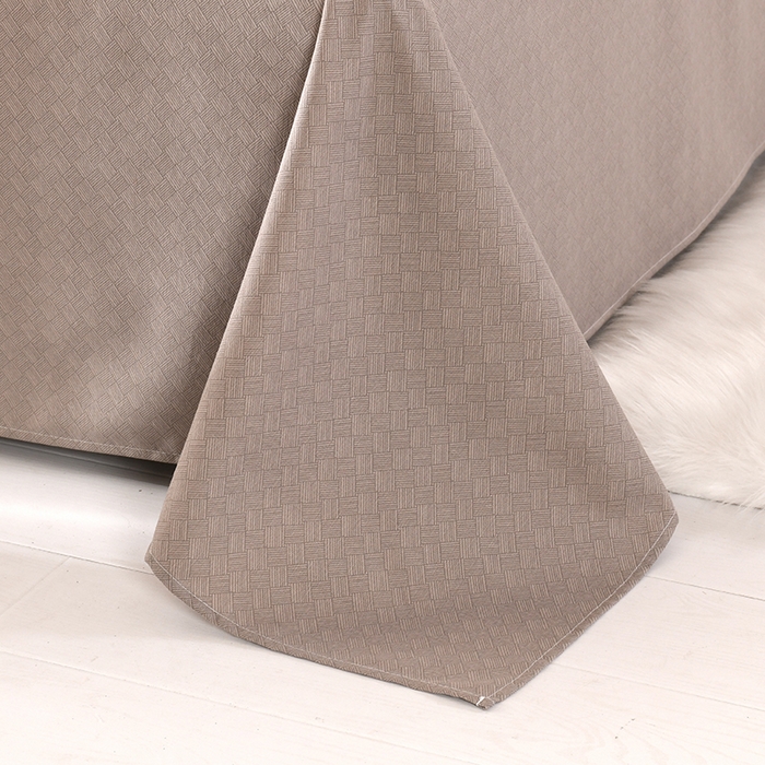 91家纺网 家纺一手货源 找家纺 牵依 2025新款工艺款老粗布床单系列三件套 织田