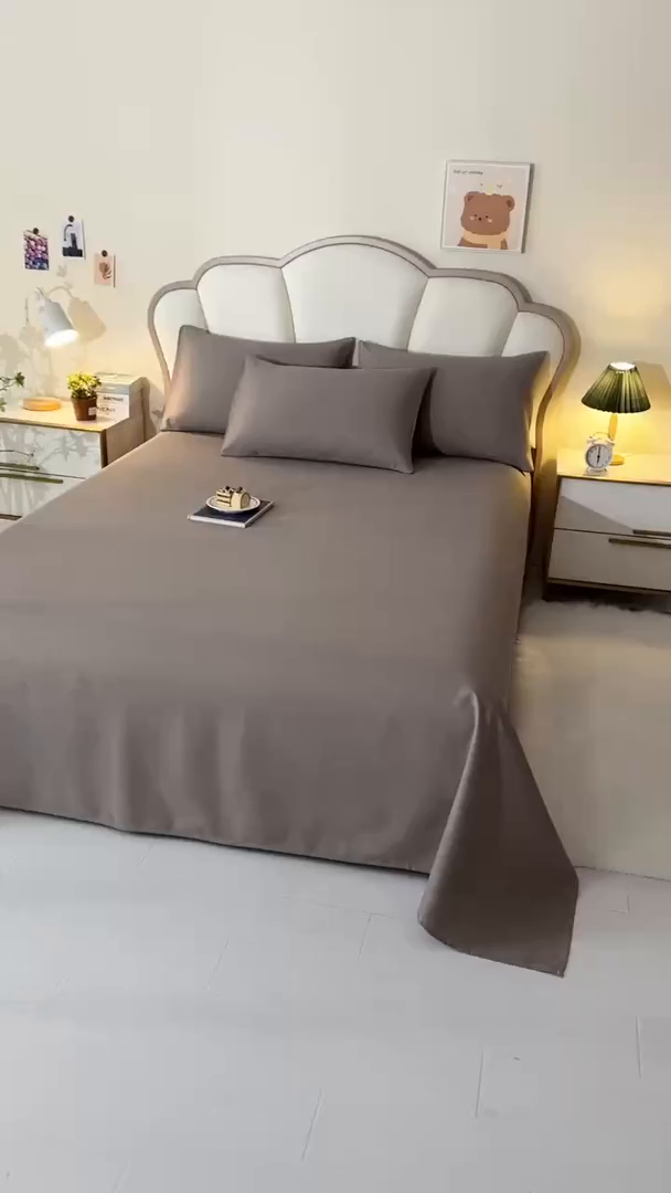 91家纺网 家纺一手货源 找家纺 牵依 2025新款工艺款老粗布床单系列三件套 织田